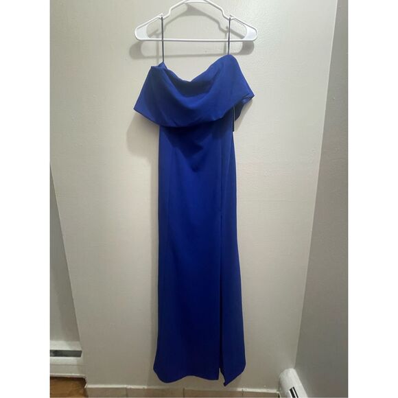 Lulus Blue Small Maxi Sleeveless Dress Prom Wedding NEW - Picture 2 of 6